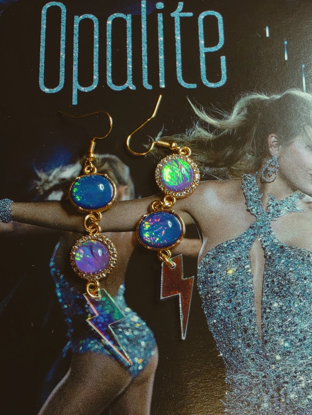 Opalite Lightning Strikes Earrings